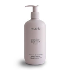 Mushie Organic Baby šampon na tělo a vlásky 400ml (Lavender)