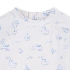 Swim Essentials Kúpacie tričko s UPF 50+ Little Seagull Biele