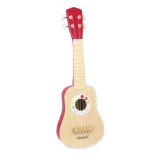 Janod Drevené ukulele Confetti so reálnym zvukom 4 struny