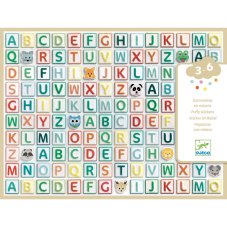 DJECO Samolepky reliéfní: Abeceda