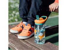 Quokka Plastová láhev s náustkem Glow Kids Tigers 580 ml