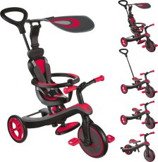 Globber Detská Trojkolka 4v1 - New Red