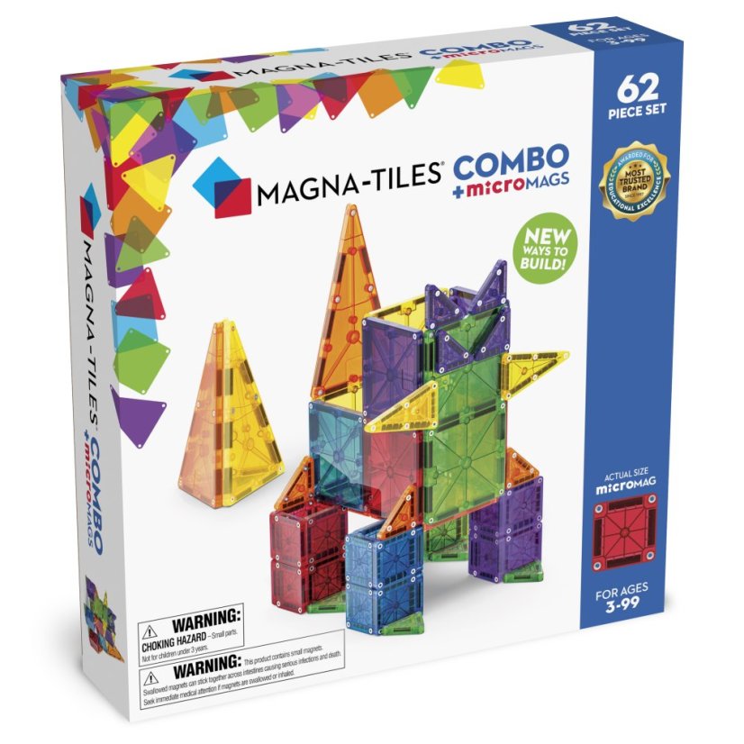 Magna-Tiles Magnetická stavebnica Combo 62 dielov