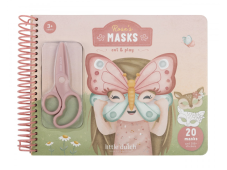Little Dutch Kniha s vystrihovacími maskami Rosa