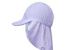 Swim Essentials Klobouček s ochranou krku s UPF 50+ Leopard fialový