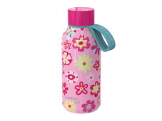 Termo láhev Quokka Solid Kids z nerezové oceli s květinami 330 ml