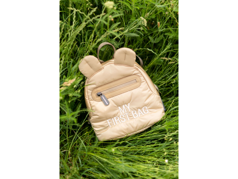 Childhome Otroški nahrbtnik My First Bag Puffered Beige