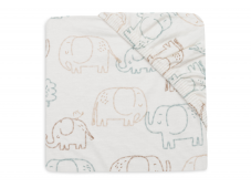 Jollein Napínacia plachta 120x60 cm Elephant Tales