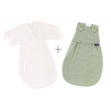 TRÄUMELAND Spací vak Liebmich 3dielny set Fiore Grün 62/68