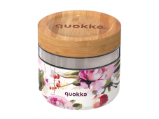 Quokka Sklenená nádoba na jedlo Deli Dark Flowers 820 ml