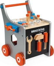 Janod BricoKids Chodítko a vozík s nářadím 25 ks
