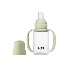BIBS detská fľaša so silikónovým náustkom 150 ml (Sage)
