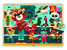 DJECO Dřevěné puzzle - Puzzlo Music (Hudebníci)