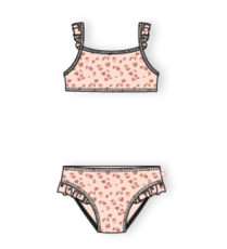 Swim Essentials Bikiny s UPF 50+ Leopard staroružový