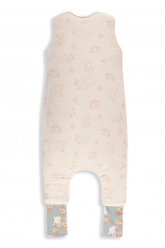 Celoroční spací pytel s nohavicemi Sleepee Vintage Animals Sky Blue/Cream - Věk: 1 - 2 let