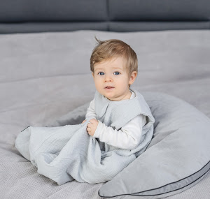 Oboustranný lehký mušelinový spací pytel Dark Grey - Věk: 0 - 4 mesiacov