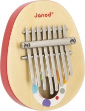 Janod Dřevěný hudební nástroj pro děti Kalimba Confetti