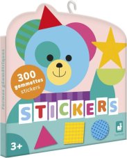 Janod Stickers Samolepky Geometrické tvary 300 ks balenie S