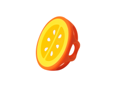 Silikonové kousátko Infantino Orange