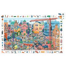 Djeco Objavovacie puzzle Mesto 200 ks