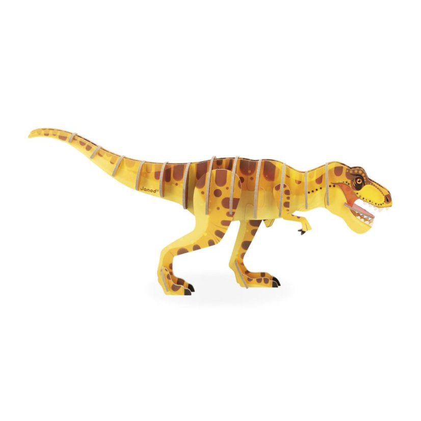 Janod Drevené 3D puzzle Dinosaurus T-Rex Dino 27 ks