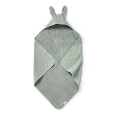 Elodie Details Detská osuška s kapucňou - Mineral Green Bunny