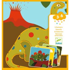 DJECO Kreslenie podľa šablóny: Dinosaury