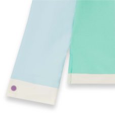 KiETLA ICONIK plavky s UV ochranou - tričko s dlhým rukávom - Green Blue (2-4 roky)