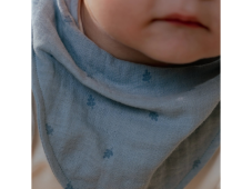 Little Dutch Podbradník bandana 2 ks Pure Denim Blue