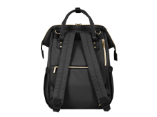 KikkaBoo Prebaľovací batoh Siena Black & Gold