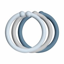 BIBS Loops kroužky 12ks (Baby Blue/Cloud/Petrol)