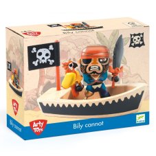 Djeco Arty Toys figúrka pirát Bily Cannot s člnom