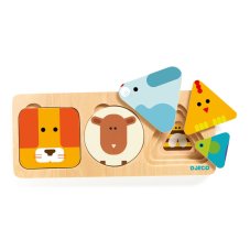 Djeco Vkladacie puzzle Zvieratká