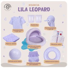 Swim Essentials Nafukovačka Srdce Leopard fialový