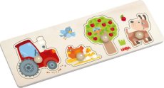 Haba Drevené vkladacie puzzle s úchytom Farma