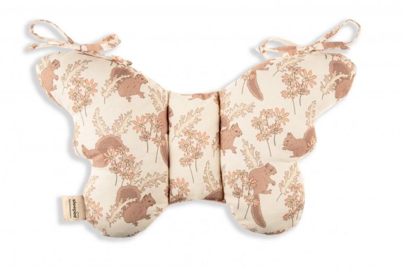 Stabilizační polštářek Sleepee Butterfly pillow Vintage Animals Almond