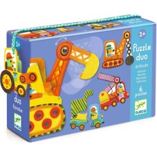 Djeco Puzzle Duo Vozidlá