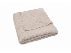 Jollein Deka 75x100cm Check Knit Oatmeal