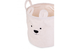 Childhome Koš na hračky Teddy Off White 30x30x30 cm