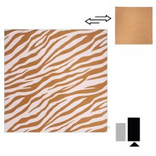 Swim Essentials Deka za plažo iz mikrovlaken 180 x 180 cm Zebra/Karamela