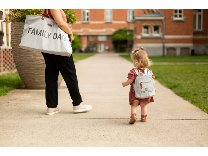 Childhome Potovalna torba Family Bag Canvas Grey