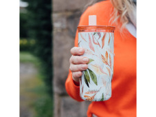 Quokka Termo hrnek z nerezové oceli s brčkem Mist Falling Leaves 720 ml