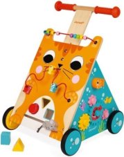 Janod Dřevěné Multifunkční chodítko Kočka