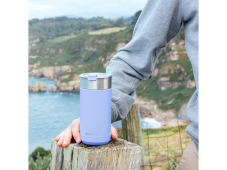 Quokka Termo hrnek z nerezové oceli se sítkem Boost Denim Blue 400 ml