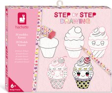 Janod Step by step Kreativní sada Kreslení krok za krokem Kawai od 6 let