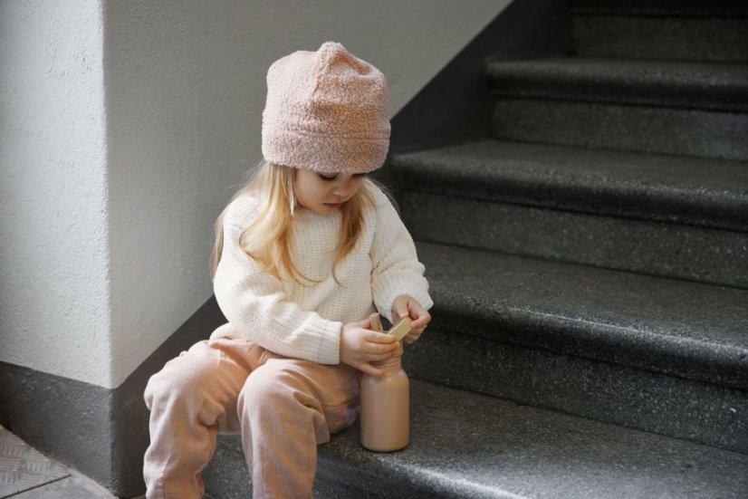 Elodie Details Jesenná čiapka Autumn Beanies - Pink Bouclé - Veľkosť: 0-6 mesiacov