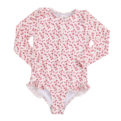 Kopalne hlače Swim Essentials z dolgimi rokavi in UPF 50+ Leopard Pink