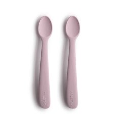 Mushie Dvojbalenie silikónových lyžičiek - soft lilac