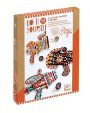 DJECO DIY-Vytvoř si sám: 3 žetonové gumipušky na ozdobení mozaikou