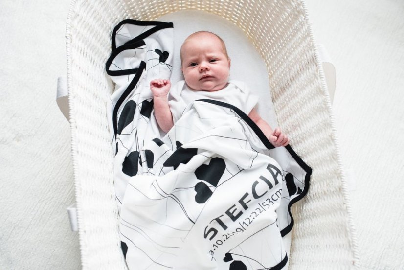 Ahojbaby Mojžišov košík pre bábätko Paper Dream white bez matraca